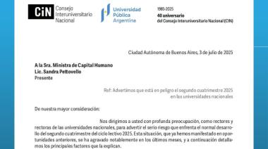 El Consejo Interuniversitario cruzó a Capital Humano y advirtió sobre la crítica situación de las Universidades