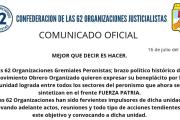 Las 62 movilizarán junto a las y los trabajadores del Garrahan e instaron a ser parte de las listas de Fuerza Patria