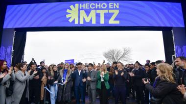 Kicillof y Magario encabezaron la apertura de la Expo “Hecho en MTZ”
