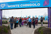 Álvarez y Decuzzi inauguraron el Polideportivo Municipal Monte Chingolo
