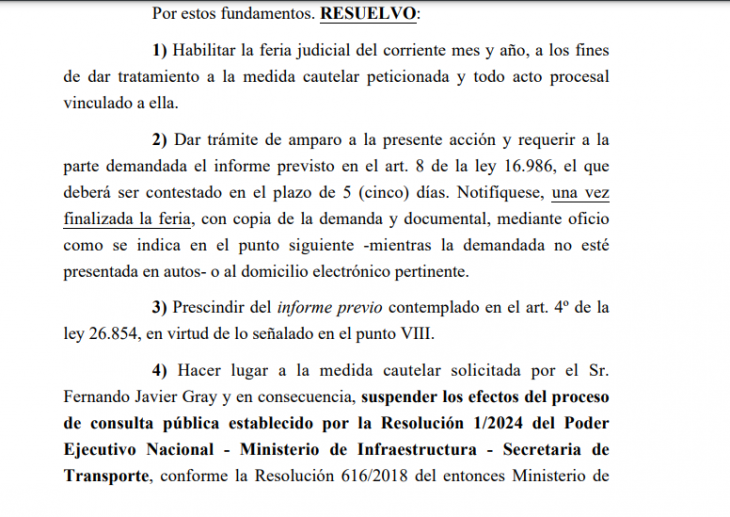 Fernando Gray presentó un amparo y logró frenar el aumento de las ...