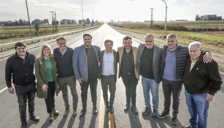 Kicillof inauguró la obra de repavimentación de la Ruta Provincial 31