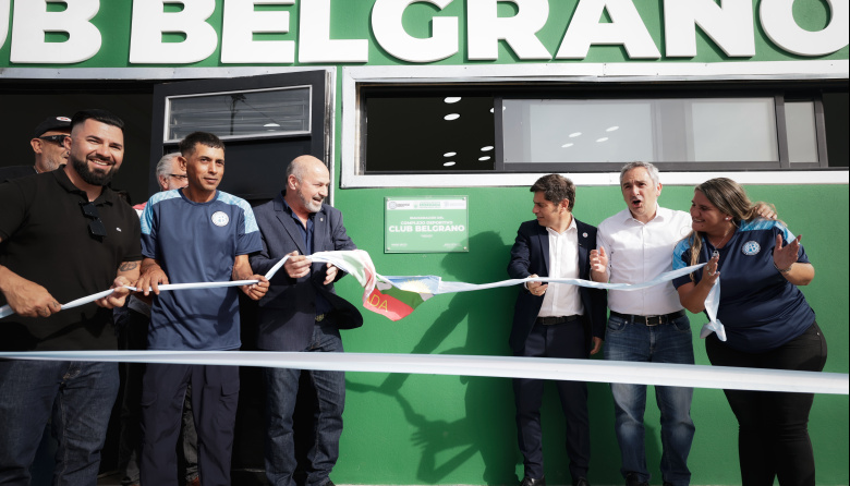 Kicillof inauguró el complejo deportivo Club Belgrano