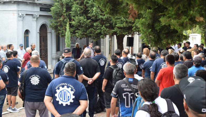 La UOM Capital homenajeó a Lorenzo Miguel con un fuerte llamado a la recomposición salarial