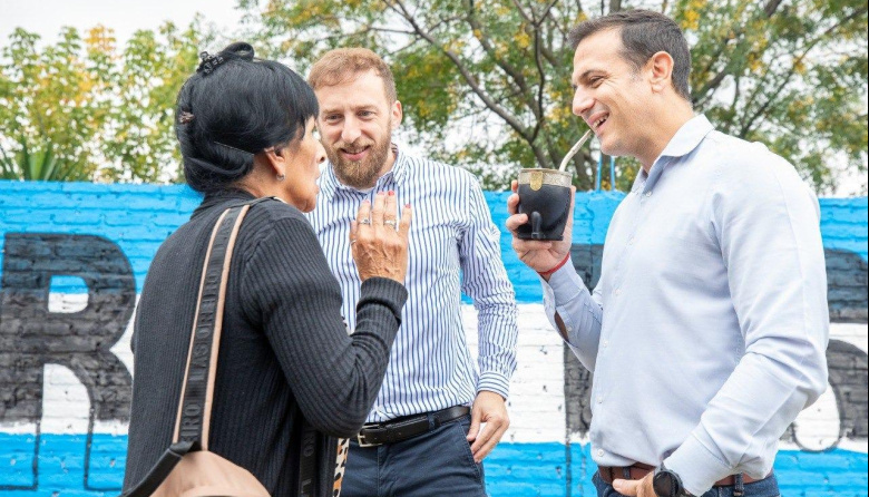 Álvarez y Otermín recorrieron obras del Corredor Lynch