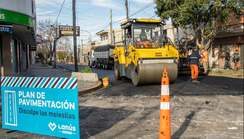Lanús: continúa el desarrollo del Plan de Pavimentación 2026/2027