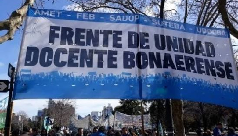 El Frente de Unidad Docente reclamó al Gobierno bonaerense la convocatoria urgente a paritarias
