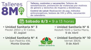 Actividades por el #8M en Esteban Echeverría