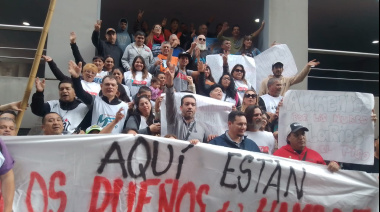 Organizaciones sociales de las dos CTA marchan a la sede de Cámara de productores de alimentos