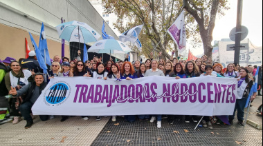 Ana Ruggiero en la marcha que unificó luchas: "Movilizamos para dejar de ser la variable de ajuste"