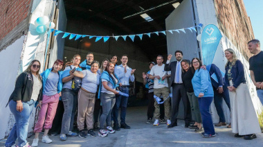 Julián Álvarez y el ministro Juan Martín Mena presentaron el Polo Productivo de Inclusión Social