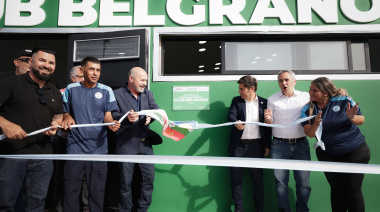 Kicillof inauguró el complejo deportivo Club Belgrano