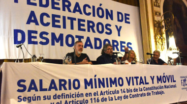 Aceiteros repudiaron "la criminalización del Gobierno sobre Rodolfo Aguiar"