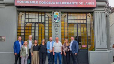 El HCD Lanús recibió a la vicepresidenta del Gobierno del Principado de Asturias, Gimena Llamedo González