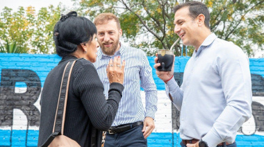 Álvarez y Otermín recorrieron obras del Corredor Lynch