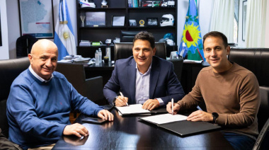 Tránsito pesado: Álvarez y Marinucci firmaron un acta de compromiso para reforzar los controles