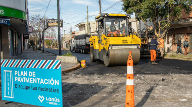 Lanús: continúa el desarrollo del Plan de Pavimentación 2026/2027
