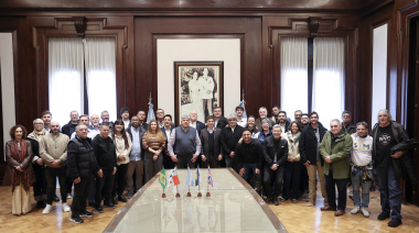 Kicillof recibió a las autoridades regionales de la Federación Internacional de Trabajadores del Transporte