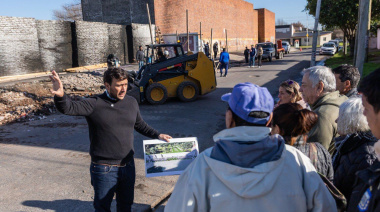 Lanús Gobierno comenzó obras en las inmediaciones del cementerio municipal