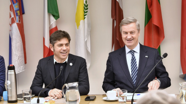 Kicillof se reunió con el embajador de la Unión Europea y representantes diplomáticos de países del bloque regional