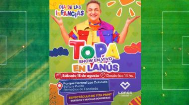 Lanús celebrará el Día de las Infancias con la presentación de Topa