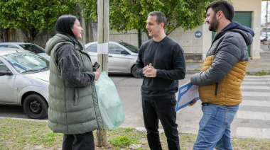 Julián Álvarez recorrió las obras de pavimentación que se realizaron con fondos municipales