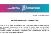 Kicillof convocó a las PASO para el 13 de julio
