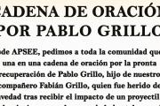APSEE convoca a una cadena de oración por la recuperación del fotógrafo Pablo Grillo, herido por las fuerzas de seguridad