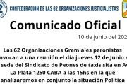 Convocan a reunión de las 62 frente a la "proscripción del peronismo"