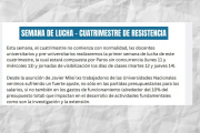 Conflicto universitario: ADUNA inició una nueva semana de lucha