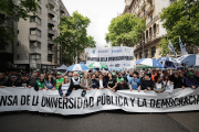 Kicillof participó de la quinta Marcha Federal Universitaria