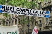 Lluvia de gases y balas de goma durante la quinta Marcha Federal Universitaria