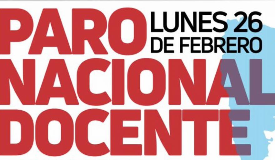Paro Nacional Docente para el 26 de febrero - Otro Contenido