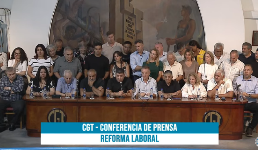 Contra la reforma laboral: la CGT anunció paro nacional por 24 horas