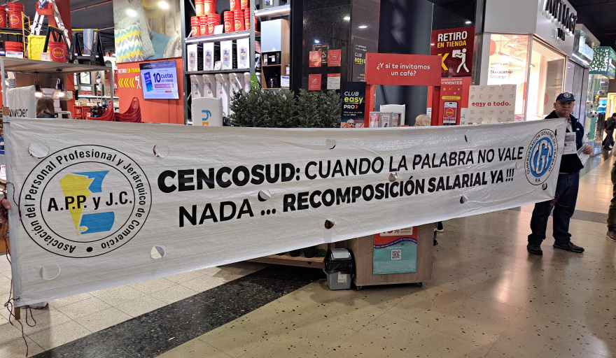 Seis meses sin aumentos salariales: Jerárquicos de Comercio denuncian a CENCOSUD